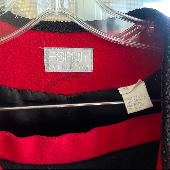 Vintage 1980s Esprit Collection little red and black skirt suit - Picture 8 of 9